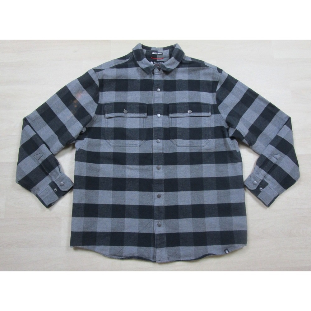 Duluth Alaskan Hardgear Crosshaul Flannel Overshirt Men's (L) Plaid Flannel